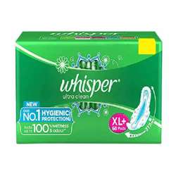 Whisper Ultra Clean XL+ Wings Pads - 60 U